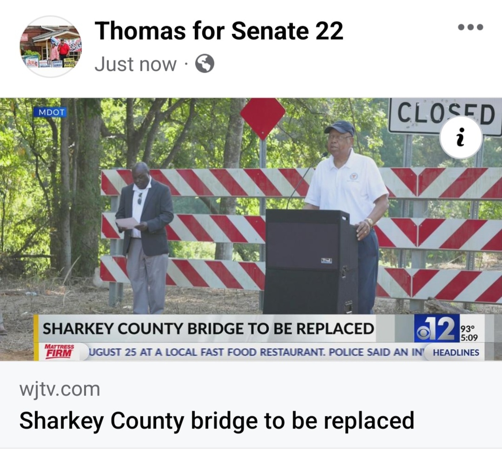 New Bridge for Sharkey County